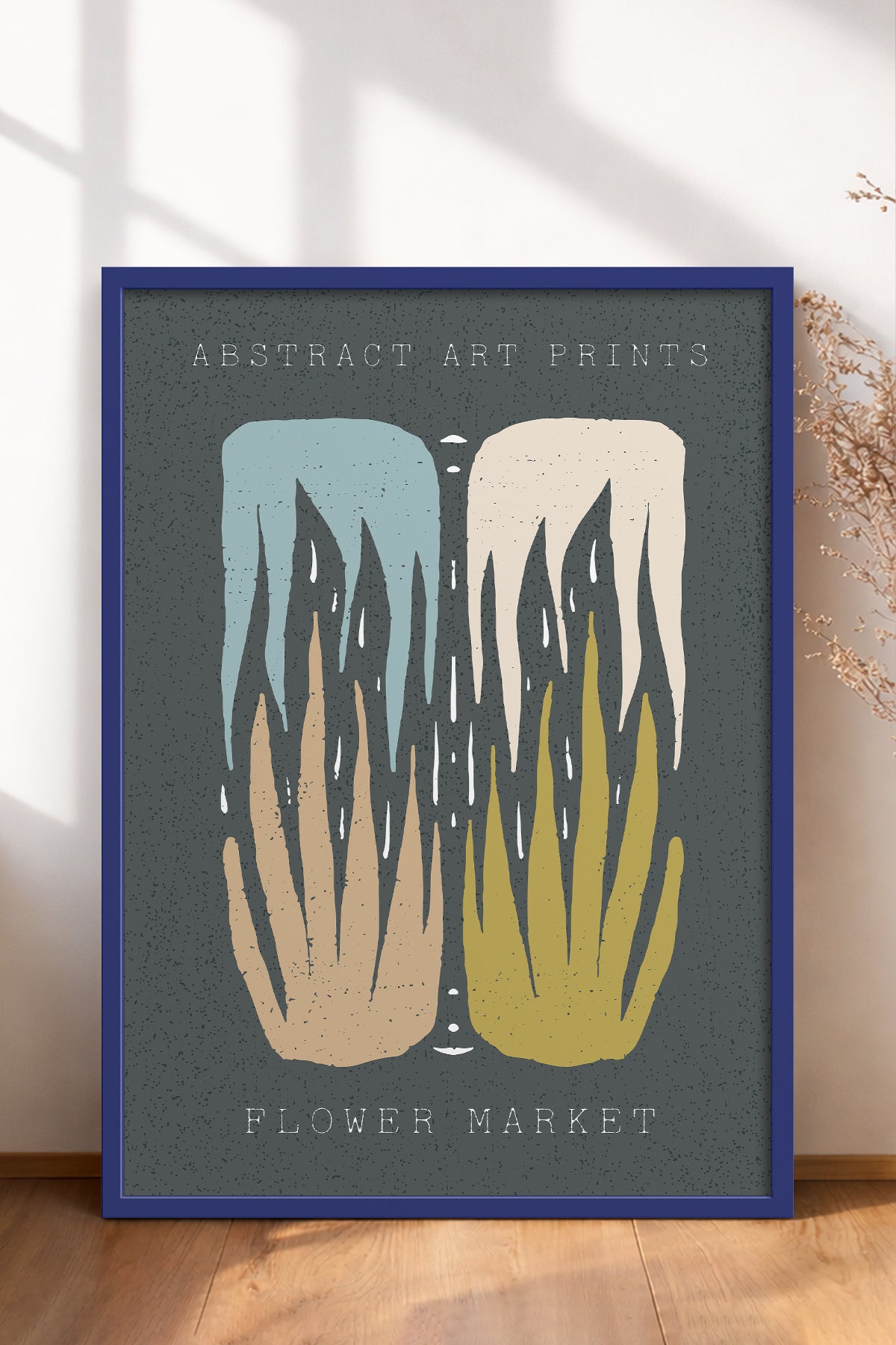 HOMEPACK Ahşap Çerçeveli Tablo Çerçeveli Poster Sanatsal Modern Duvar Dekoru FLOWER-91
