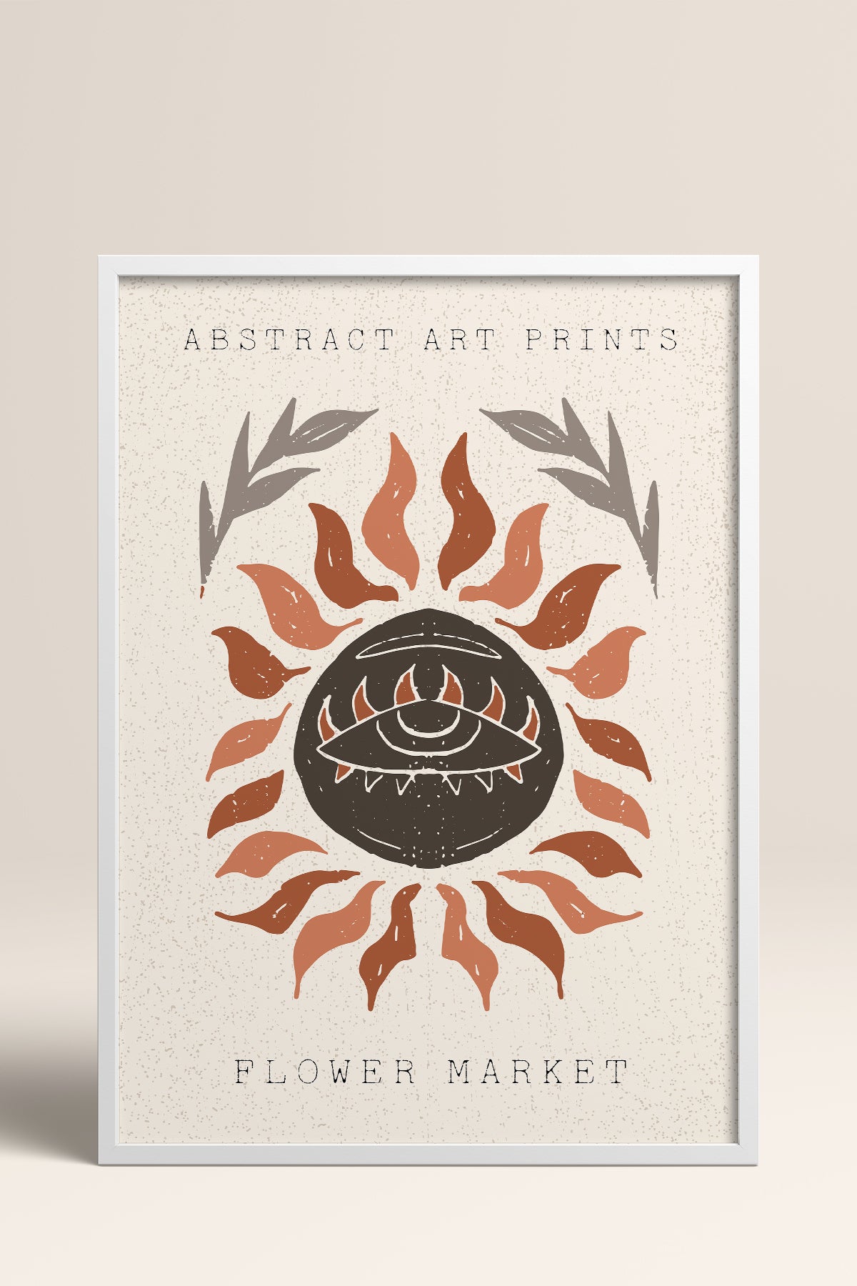 HOMEPACK Ahşap Çerçeveli Tablo Çerçeveli Poster Sanatsal Modern Duvar Dekoru FLOWER-92