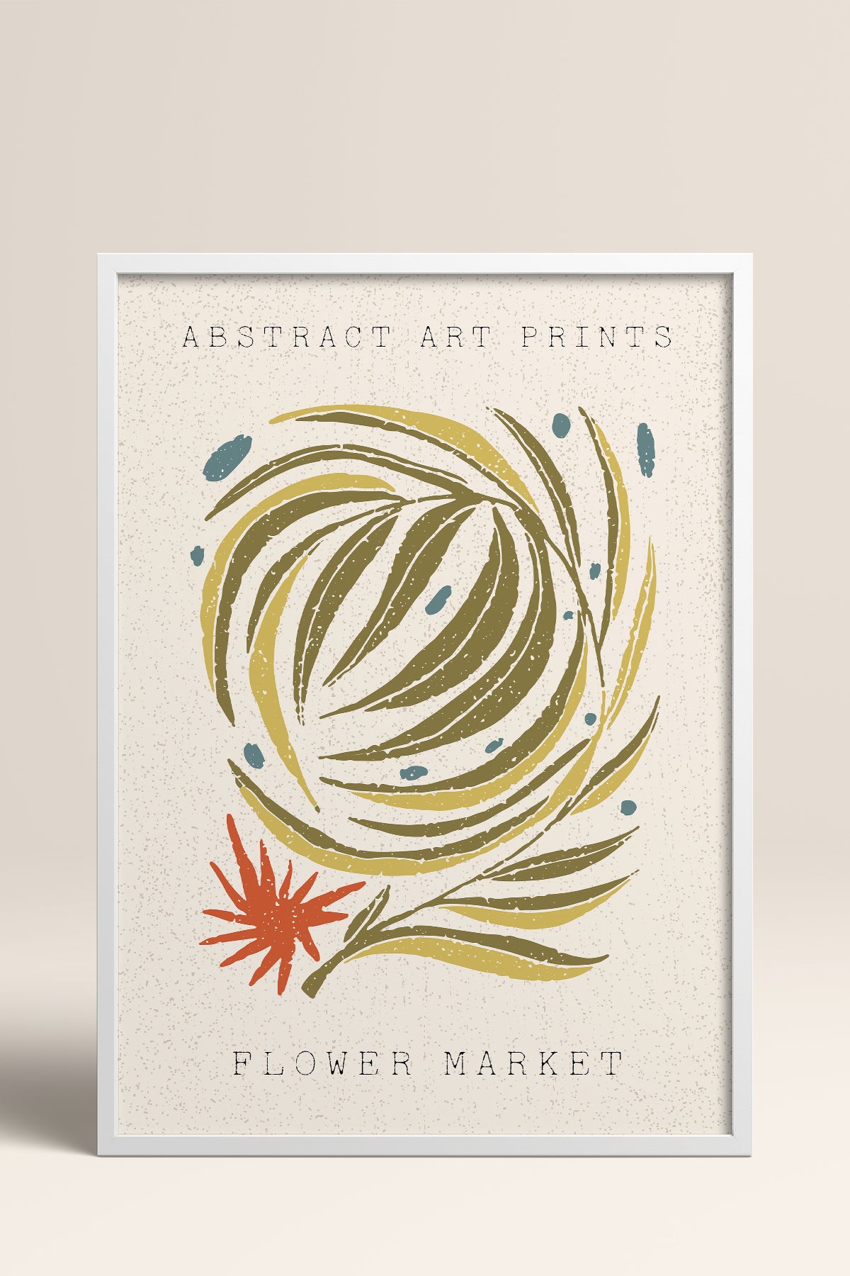 HOMEPACK Ahşap Çerçeveli Tablo Çerçeveli Poster Sanatsal Modern Duvar Dekoru FLOWER-93
