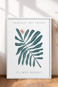 HOMEPACK Ahşap Çerçeveli Tablo Çerçeveli Poster Sanatsal Modern Duvar Dekoru FLOWER-95