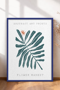 HOMEPACK Ahşap Çerçeveli Tablo Çerçeveli Poster Sanatsal Modern Duvar Dekoru FLOWER-95