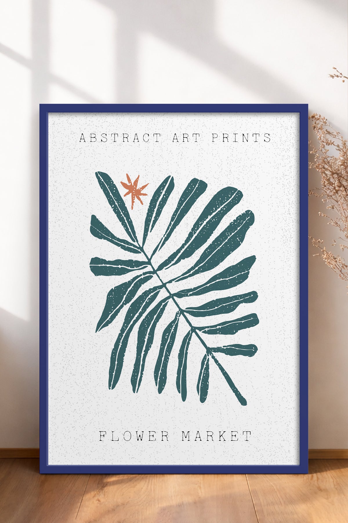 HOMEPACK Ahşap Çerçeveli Tablo Çerçeveli Poster Sanatsal Modern Duvar Dekoru FLOWER-95