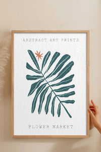 HOMEPACK Ahşap Çerçeveli Tablo Çerçeveli Poster Sanatsal Modern Duvar Dekoru FLOWER-95