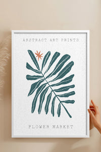 HOMEPACK Ahşap Çerçeveli Tablo Çerçeveli Poster Sanatsal Modern Duvar Dekoru FLOWER-95