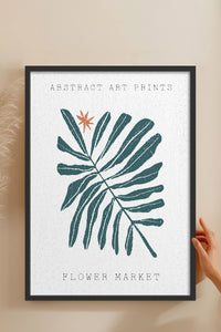 HOMEPACK Ahşap Çerçeveli Tablo Çerçeveli Poster Sanatsal Modern Duvar Dekoru FLOWER-95