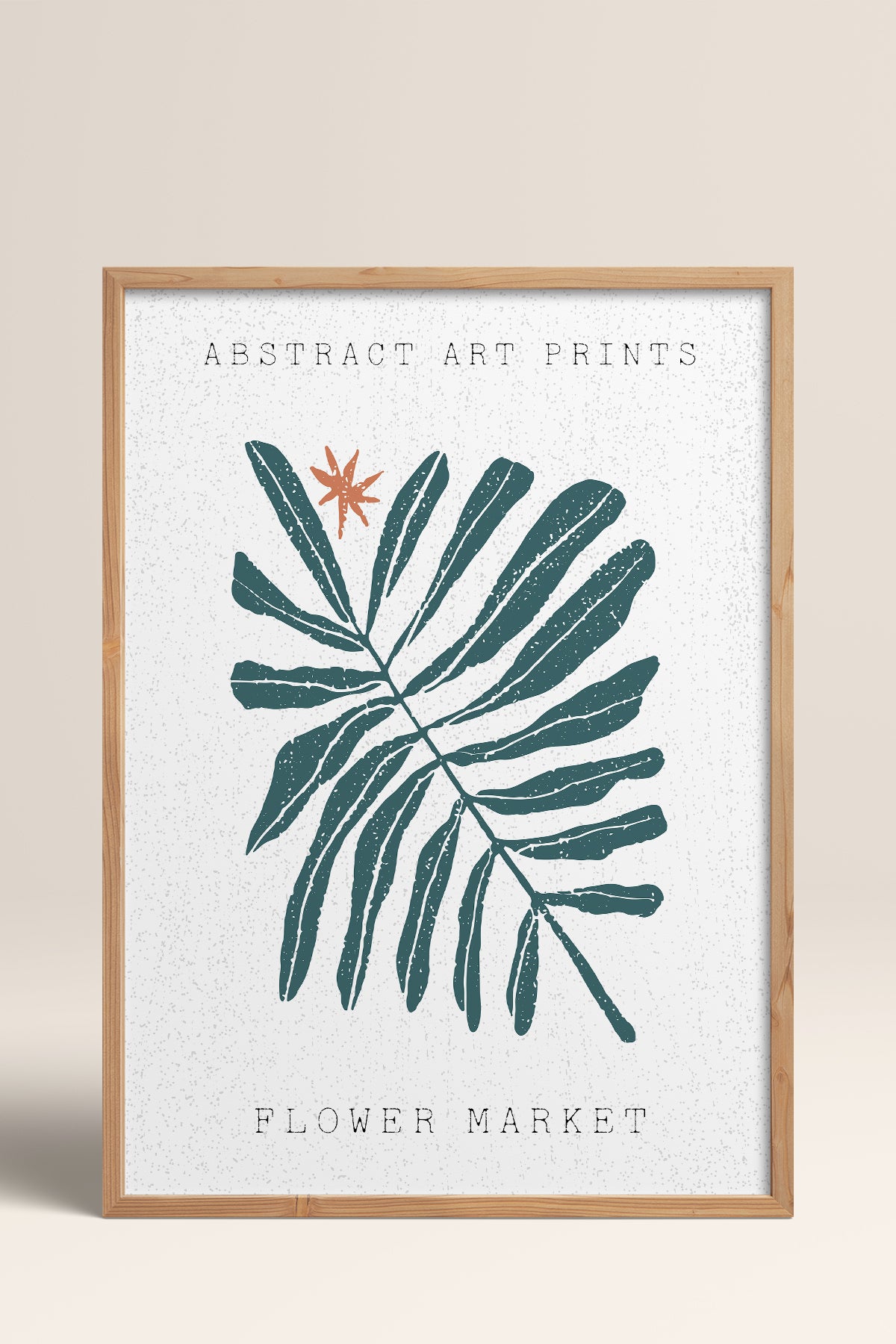 HOMEPACK Ahşap Çerçeveli Tablo Çerçeveli Poster Sanatsal Modern Duvar Dekoru FLOWER-95