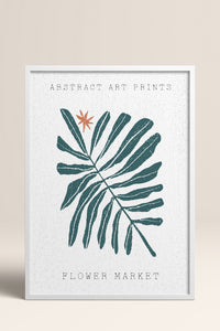 HOMEPACK Ahşap Çerçeveli Tablo Çerçeveli Poster Sanatsal Modern Duvar Dekoru FLOWER-95