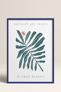 HOMEPACK Ahşap Çerçeveli Tablo Çerçeveli Poster Sanatsal Modern Duvar Dekoru FLOWER-95
