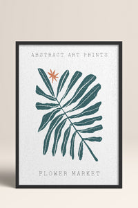 HOMEPACK Ahşap Çerçeveli Tablo Çerçeveli Poster Sanatsal Modern Duvar Dekoru FLOWER-95