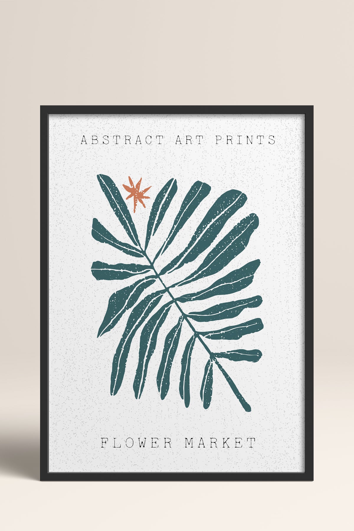 HOMEPACK Ahşap Çerçeveli Tablo Çerçeveli Poster Sanatsal Modern Duvar Dekoru FLOWER-95