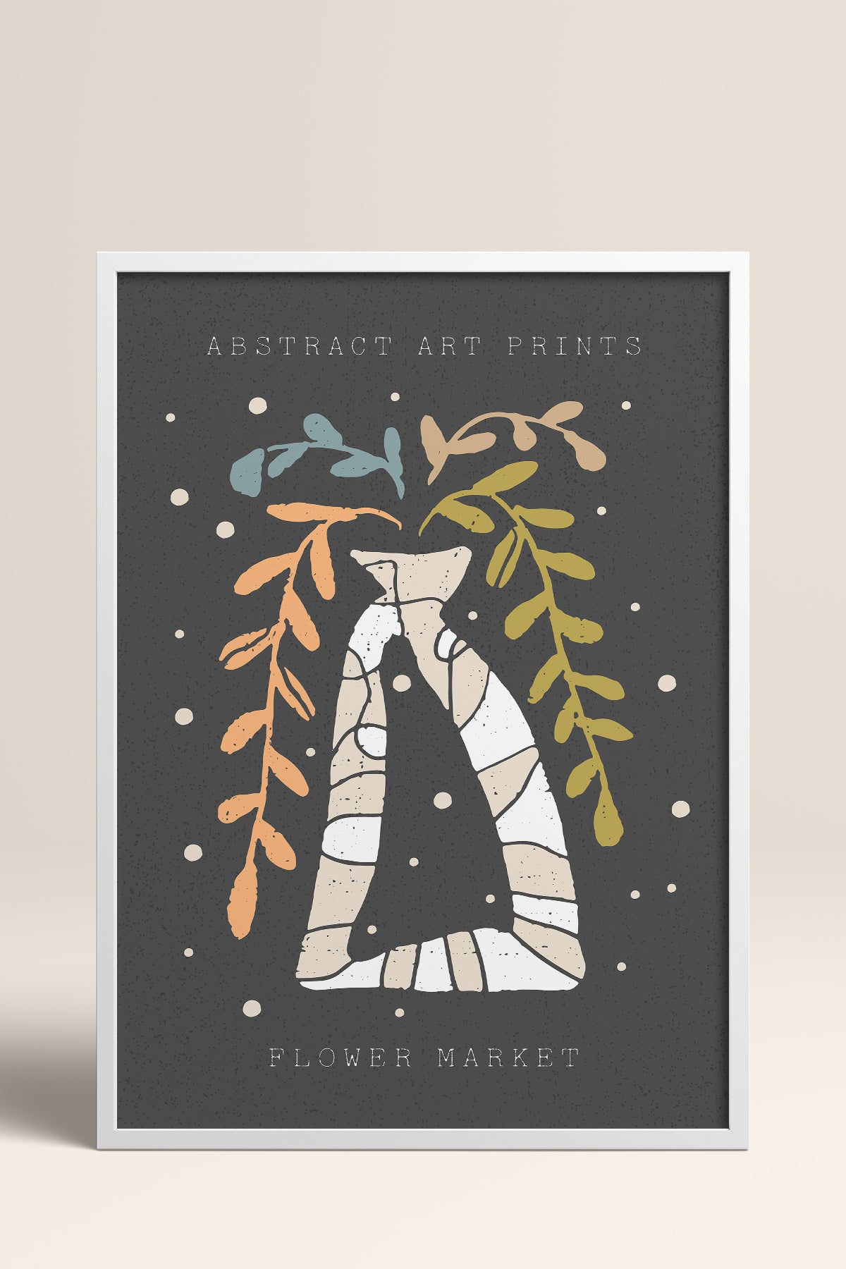 HOMEPACK Ahşap Çerçeveli Tablo Çerçeveli Poster Sanatsal Modern Duvar Dekoru FLOWER-96