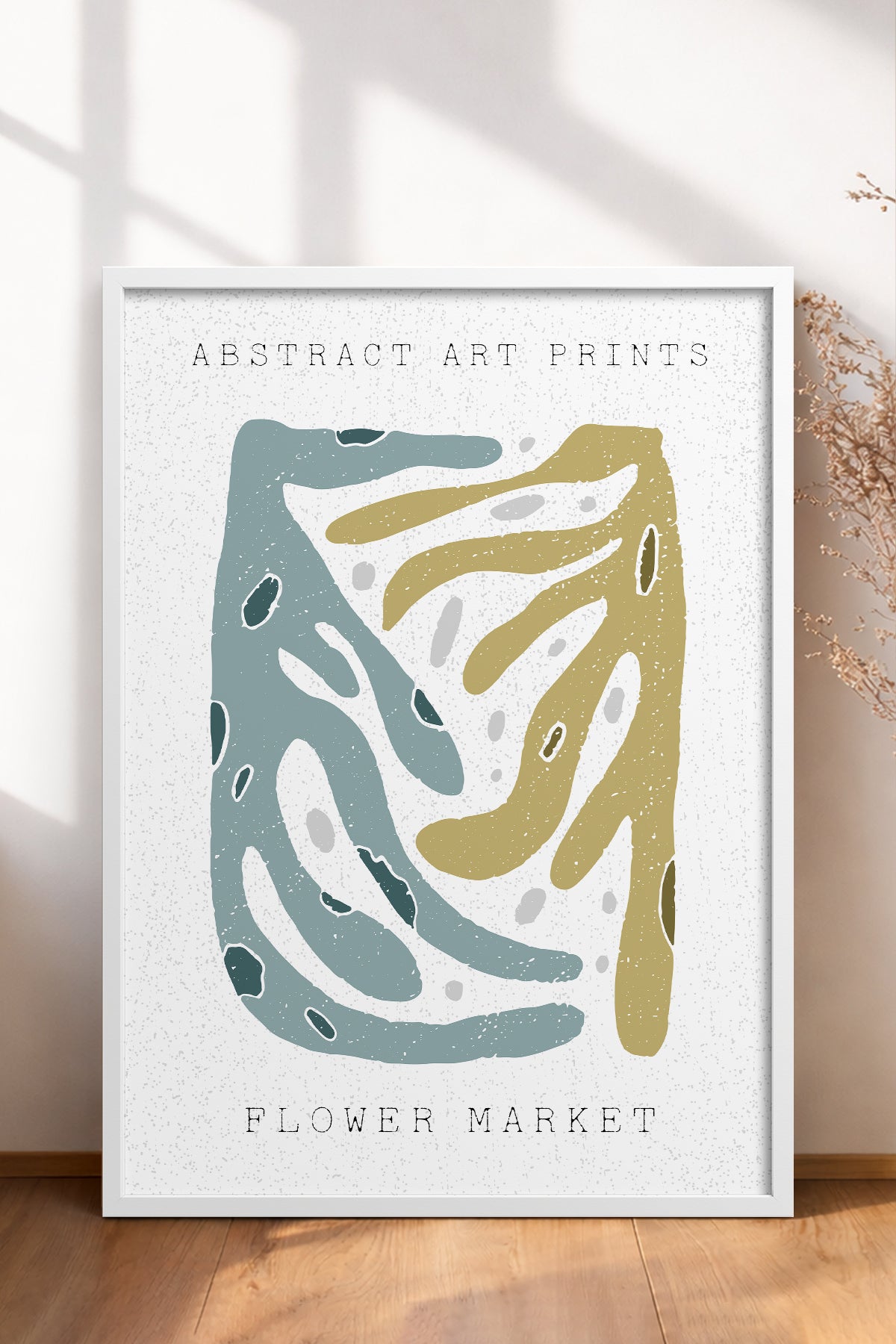 HOMEPACK Ahşap Çerçeveli Tablo Çerçeveli Poster Sanatsal Modern Duvar Dekoru FLOWER-97