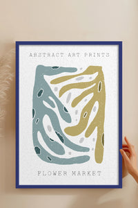 HOMEPACK Ahşap Çerçeveli Tablo Çerçeveli Poster Sanatsal Modern Duvar Dekoru FLOWER-97