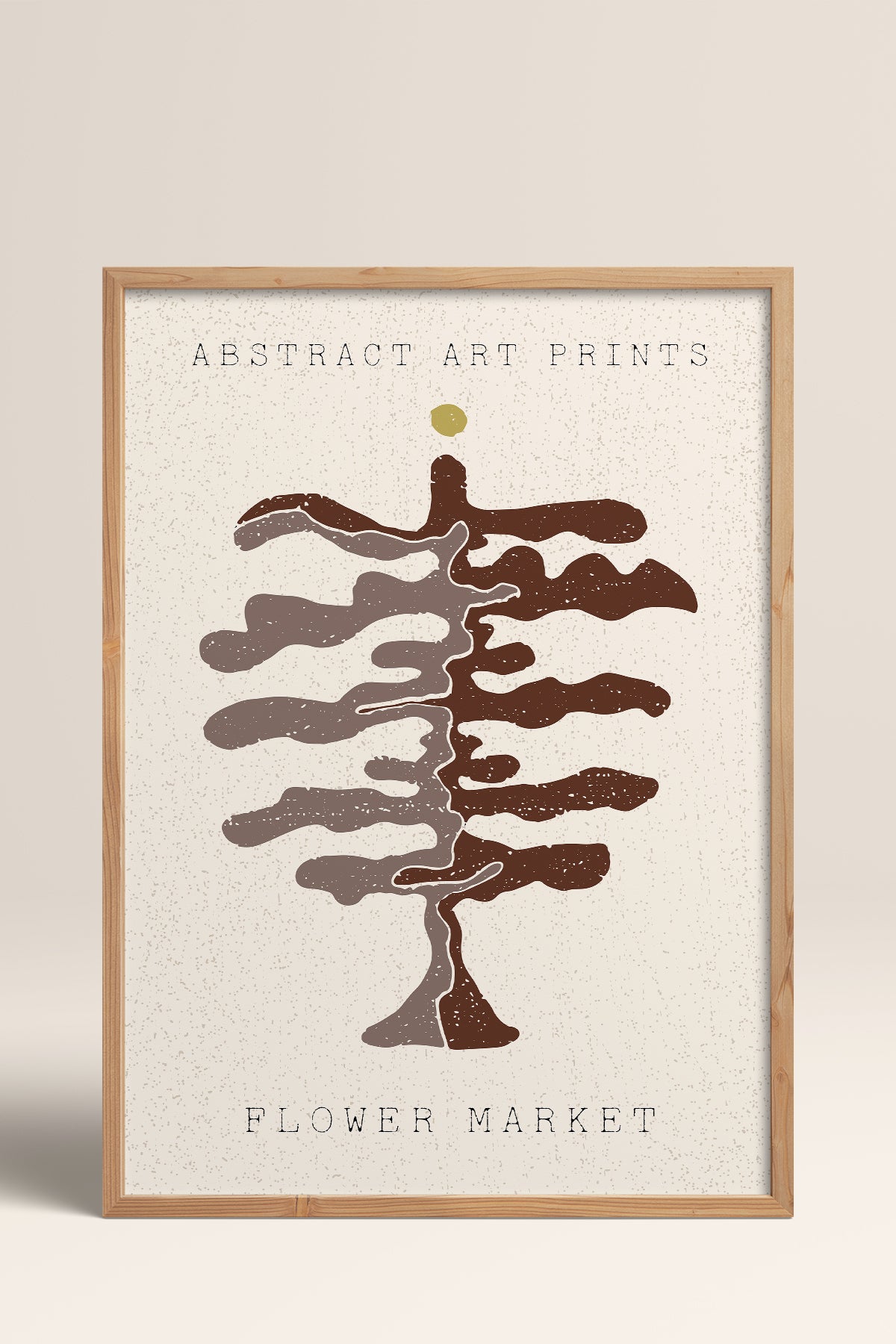 HOMEPACK Ahşap Çerçeveli Tablo Çerçeveli Poster Sanatsal Modern Duvar Dekoru FLOWER-99