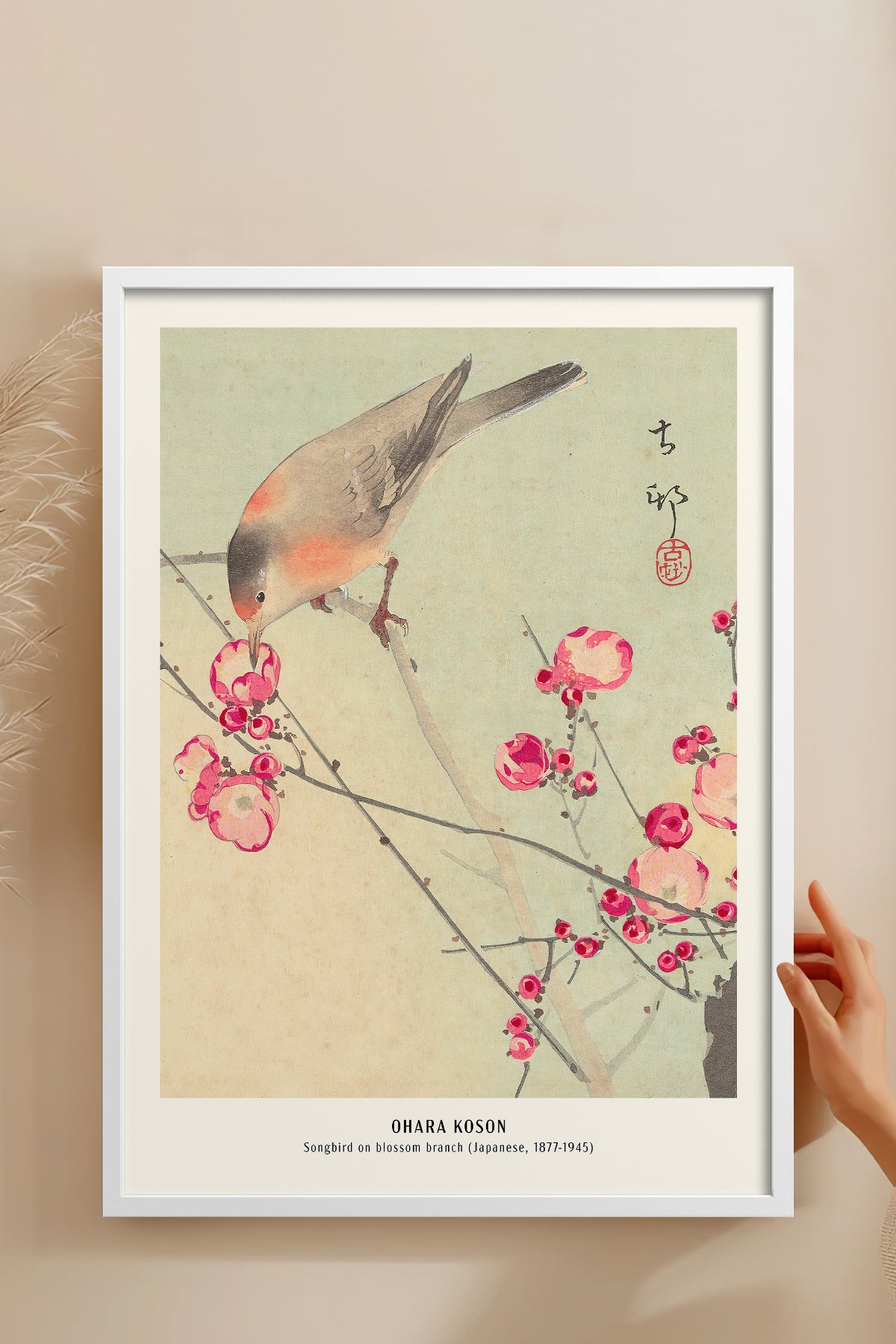 HOMEPACK Ahşap Çerçeveli Tablo Çerçeveli Poster Sanatsal Modern Duvar Dekoru JPN-07