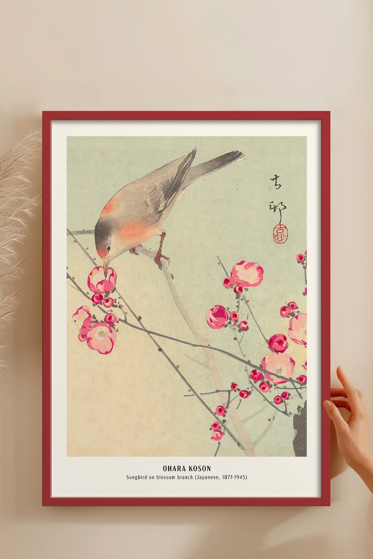 HOMEPACK Ahşap Çerçeveli Tablo Çerçeveli Poster Sanatsal Modern Duvar Dekoru JPN-07