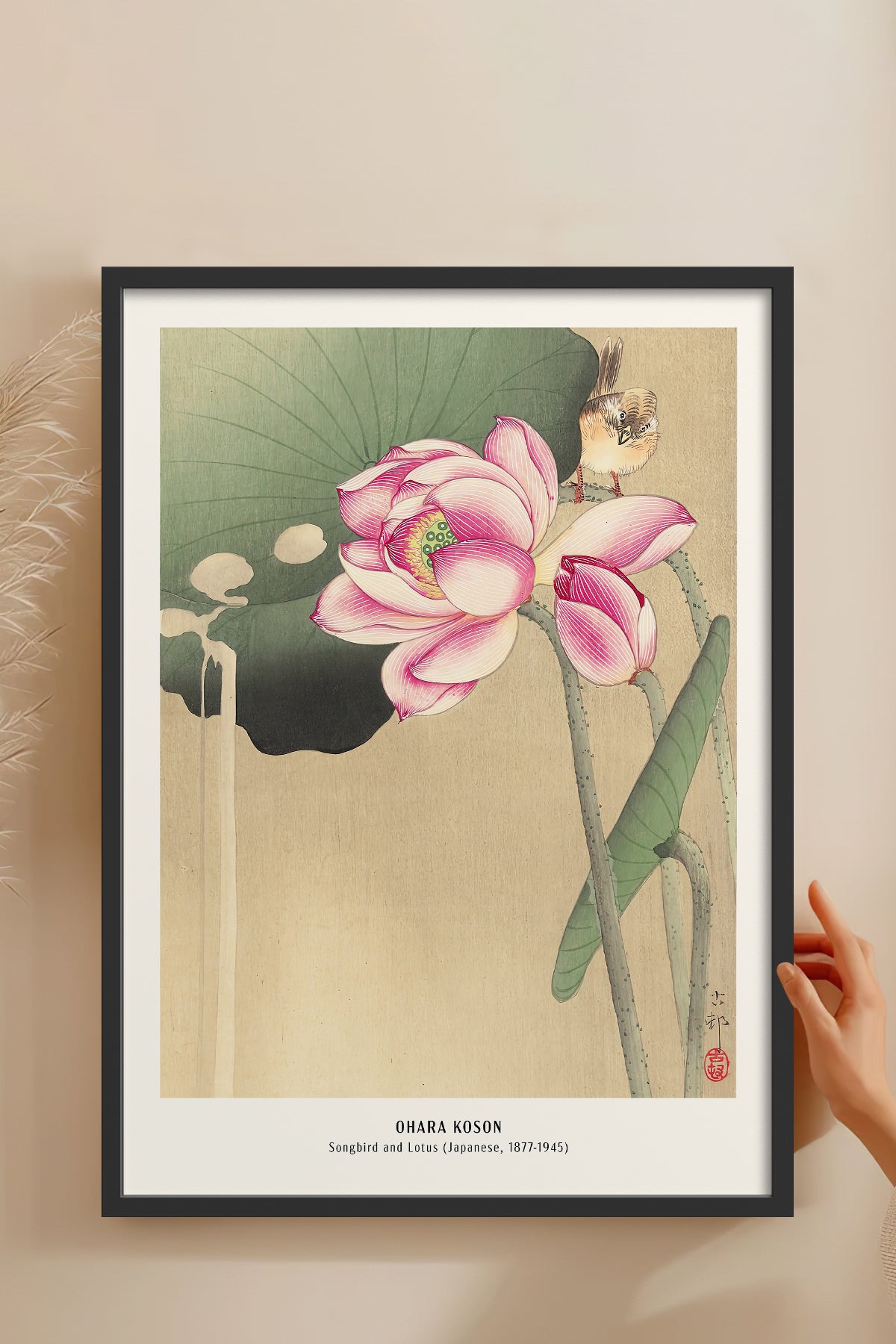 HOMEPACK Ahşap Çerçeveli Tablo Çerçeveli Poster Sanatsal Modern Duvar Dekoru JPN-09