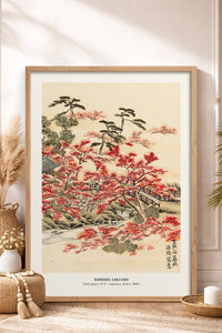 HOMEPACK Ahşap Çerçeveli Tablo Çerçeveli Poster Sanatsal Modern Duvar Dekoru JPN-01