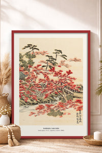 HOMEPACK Ahşap Çerçeveli Tablo Çerçeveli Poster Sanatsal Modern Duvar Dekoru JPN-01
