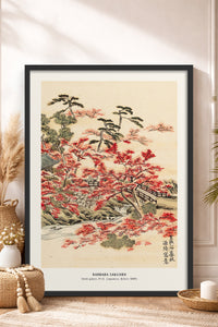 HOMEPACK Ahşap Çerçeveli Tablo Çerçeveli Poster Sanatsal Modern Duvar Dekoru JPN-01