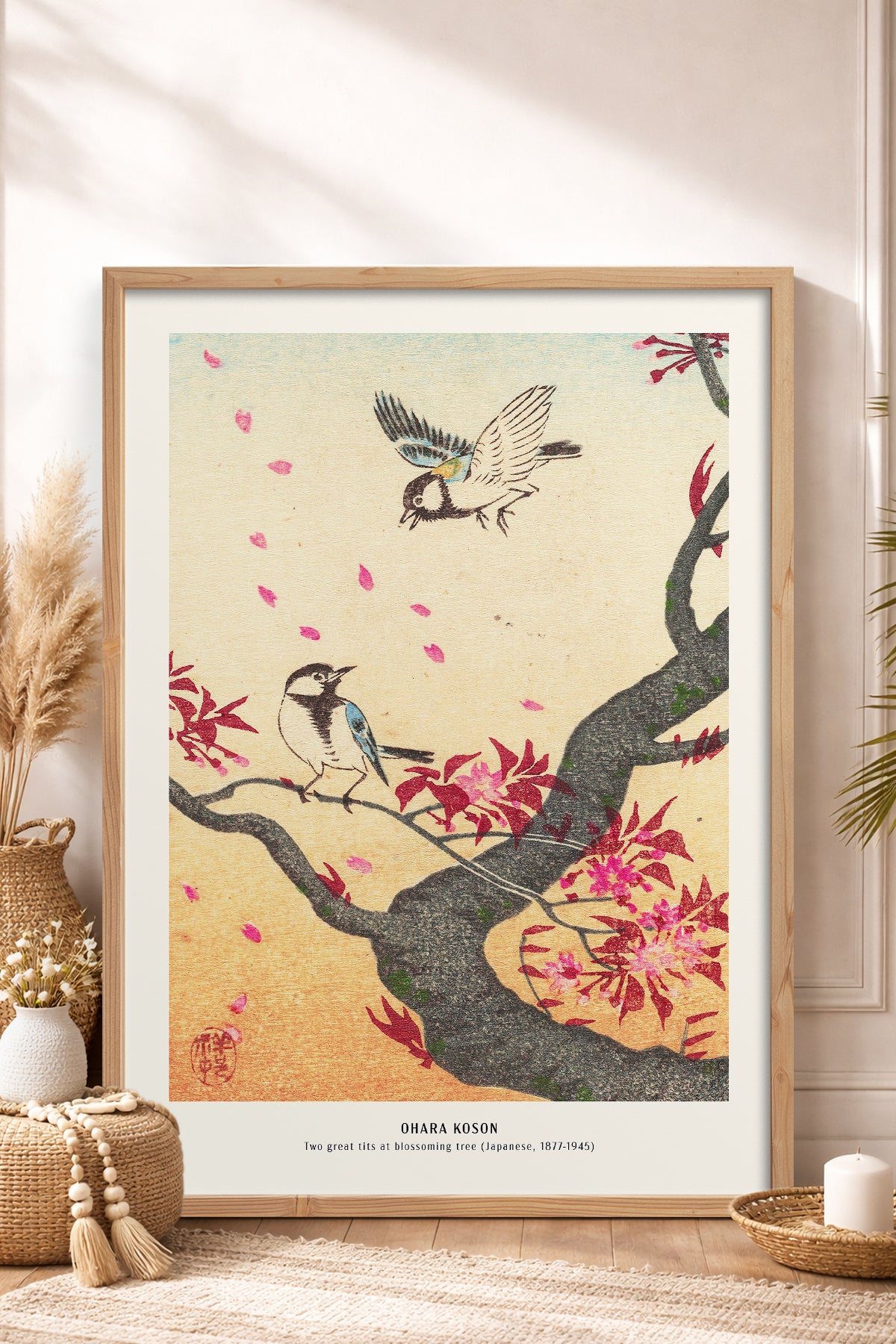 HOMEPACK Ahşap Çerçeveli Tablo Çerçeveli Poster Sanatsal Modern Duvar Dekoru JPN-014