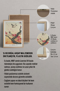 HOMEPACK Ahşap Çerçeveli Tablo Çerçeveli Poster Sanatsal Modern Duvar Dekoru JPN-014