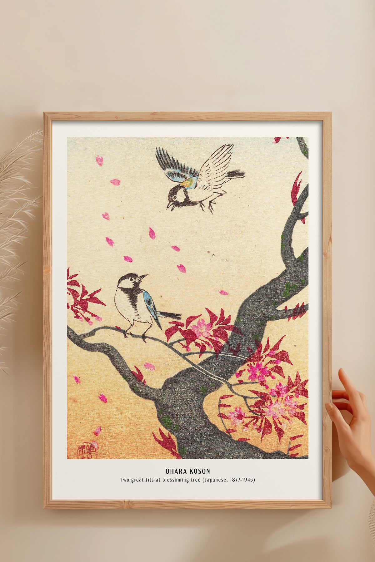 HOMEPACK Ahşap Çerçeveli Tablo Çerçeveli Poster Sanatsal Modern Duvar Dekoru JPN-014