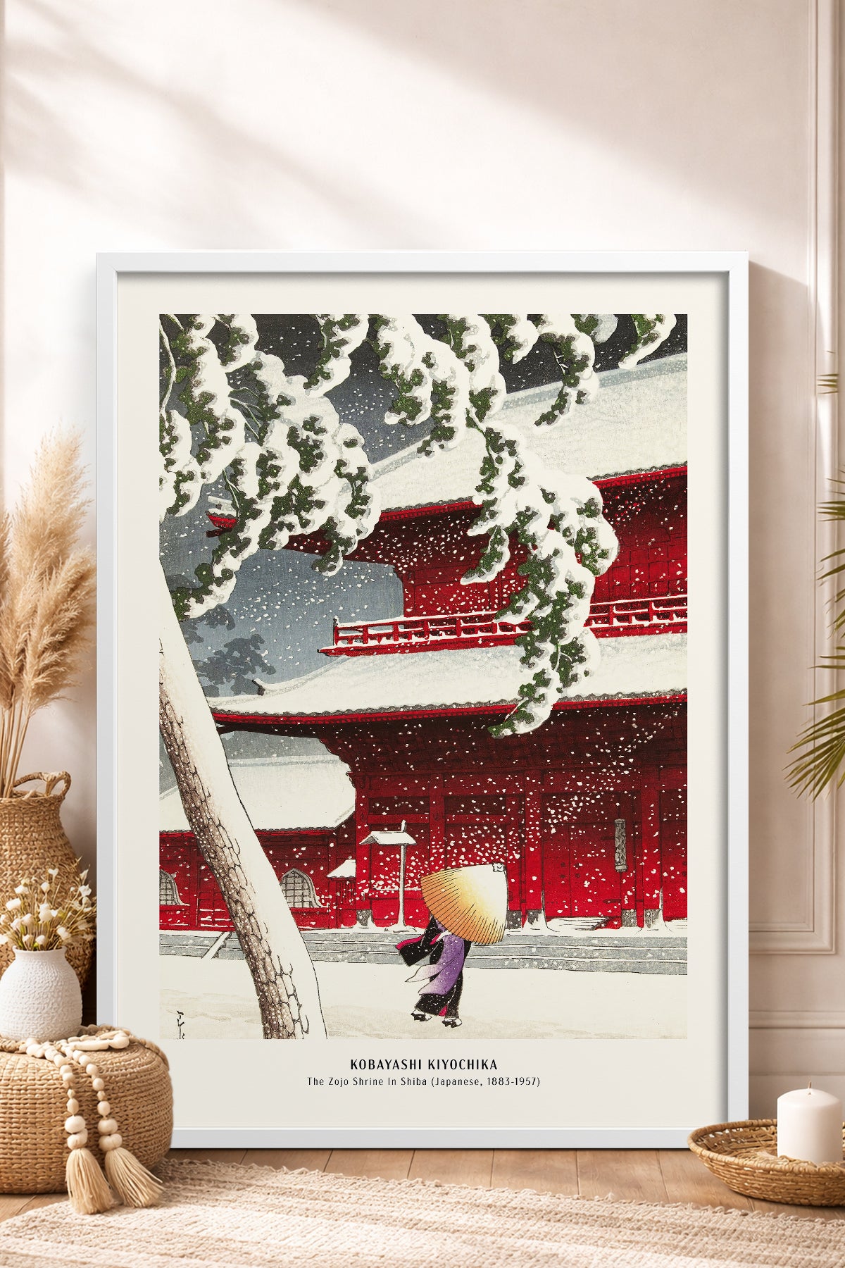 HOMEPACK Ahşap Çerçeveli Tablo Çerçeveli Poster Sanatsal Modern Duvar Dekoru JPN-016