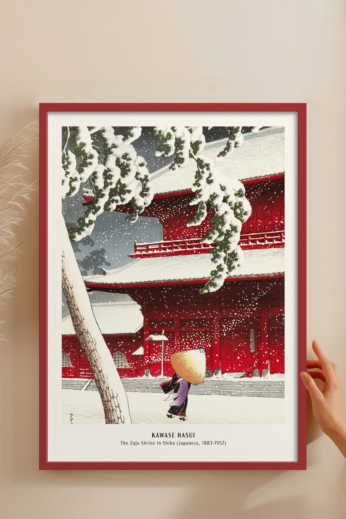 HOMEPACK Ahşap Çerçeveli Tablo Çerçeveli Poster Sanatsal Modern Duvar Dekoru JPN-016