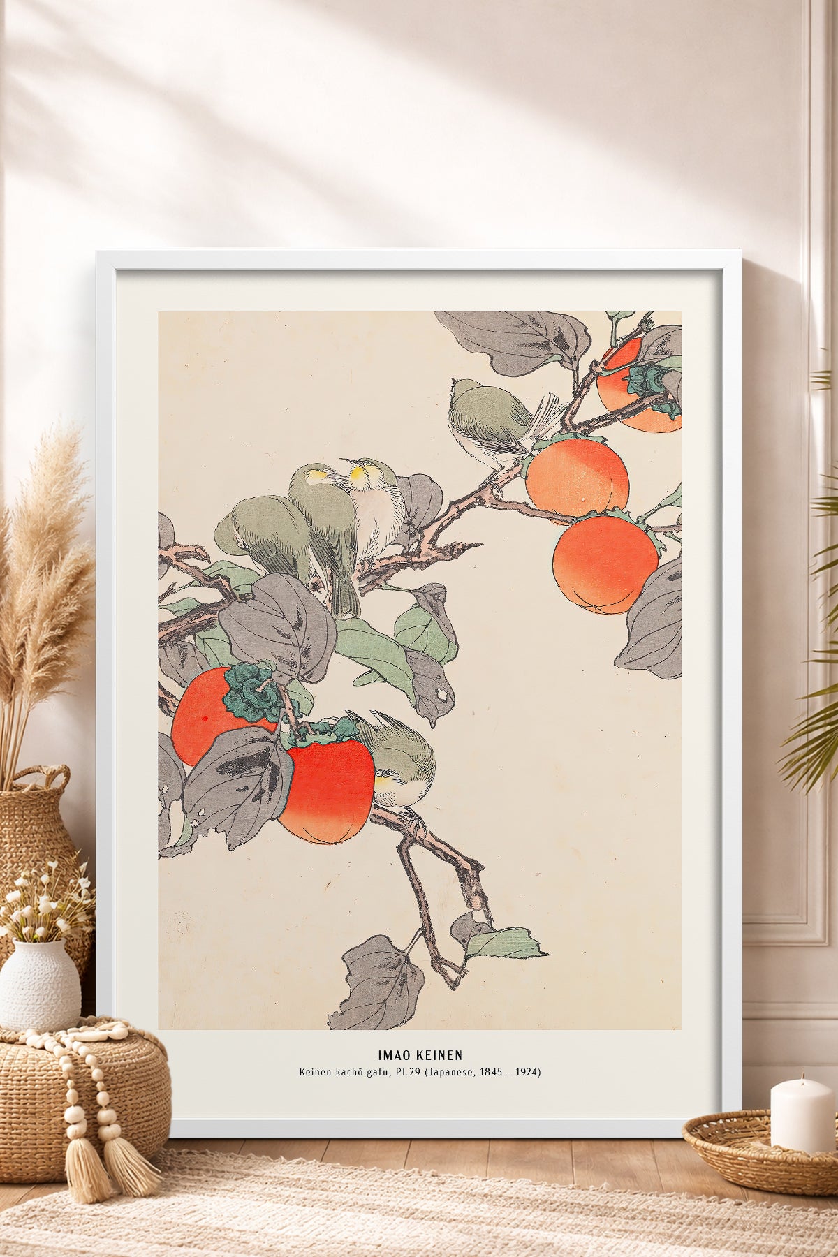 HOMEPACK Ahşap Çerçeveli Tablo Çerçeveli Poster Sanatsal Modern Duvar Dekoru JPN-017
