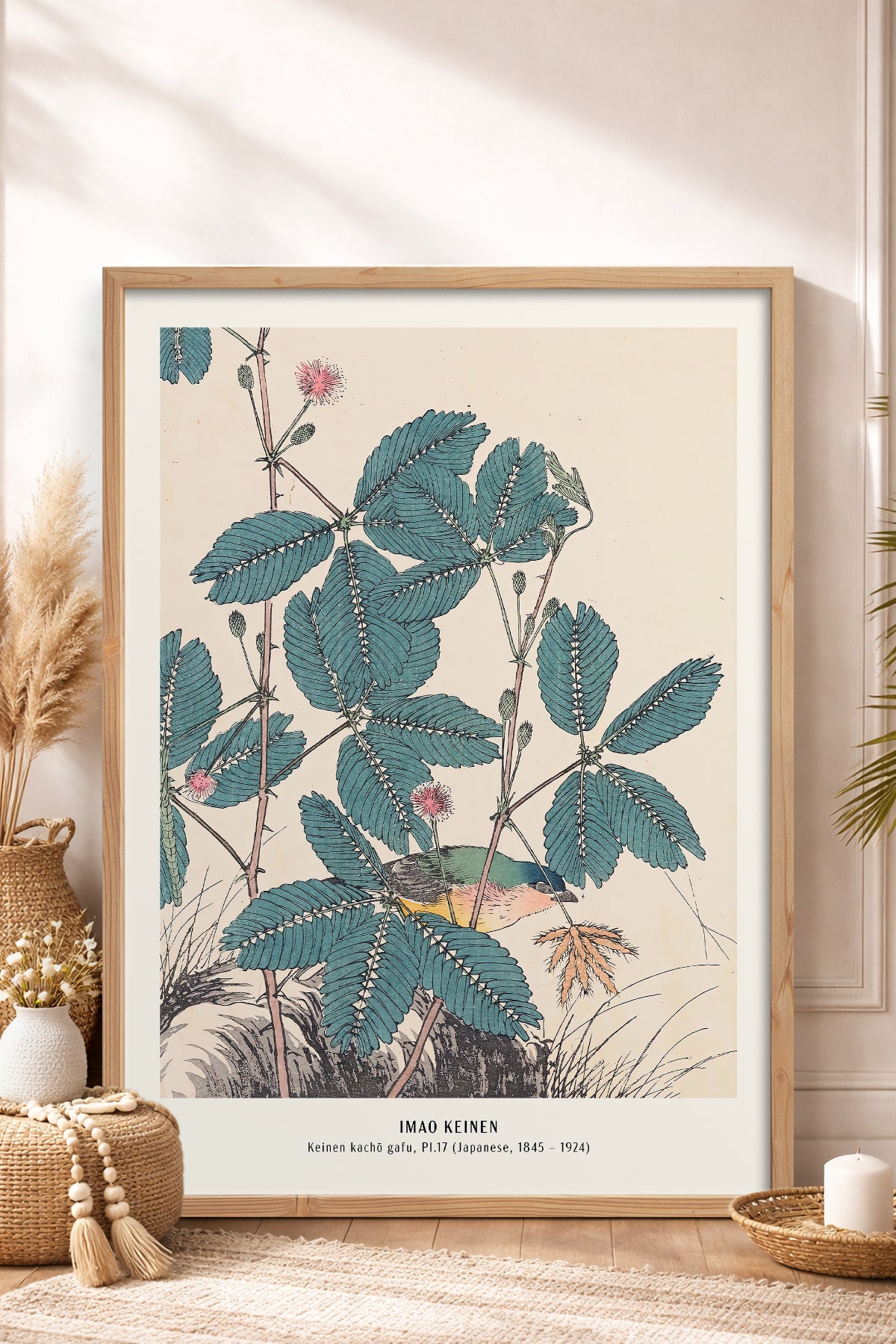 HOMEPACK Ahşap Çerçeveli Tablo Çerçeveli Poster Sanatsal Modern Duvar Dekoru JPN-019