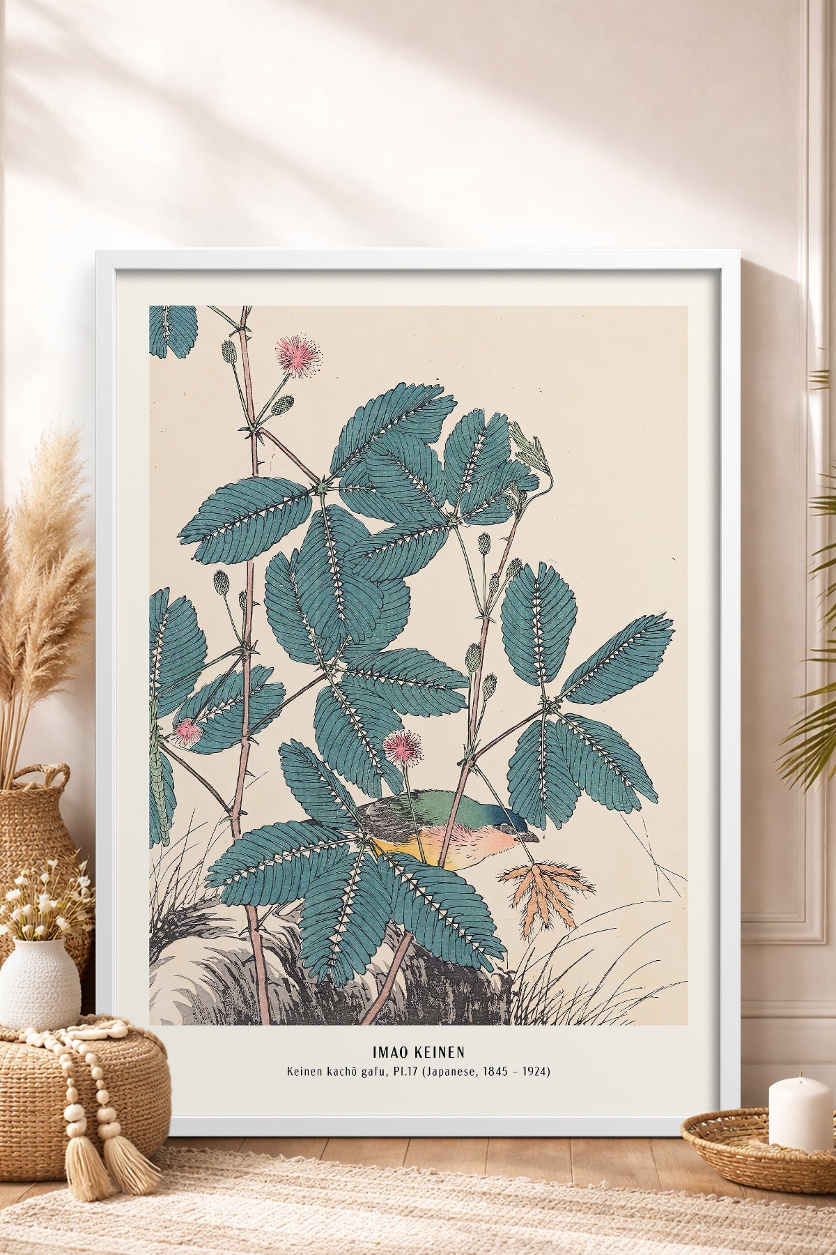 HOMEPACK Ahşap Çerçeveli Tablo Çerçeveli Poster Sanatsal Modern Duvar Dekoru JPN-019