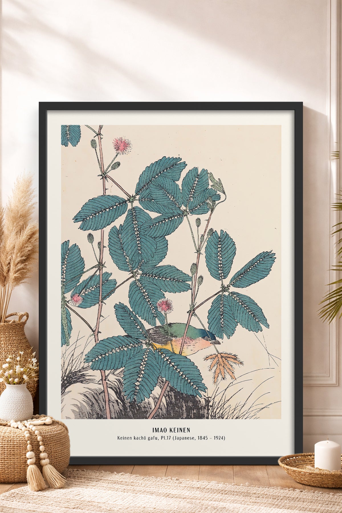 HOMEPACK Ahşap Çerçeveli Tablo Çerçeveli Poster Sanatsal Modern Duvar Dekoru JPN-019