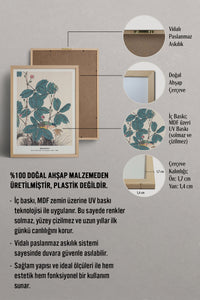 HOMEPACK Ahşap Çerçeveli Tablo Çerçeveli Poster Sanatsal Modern Duvar Dekoru JPN-019