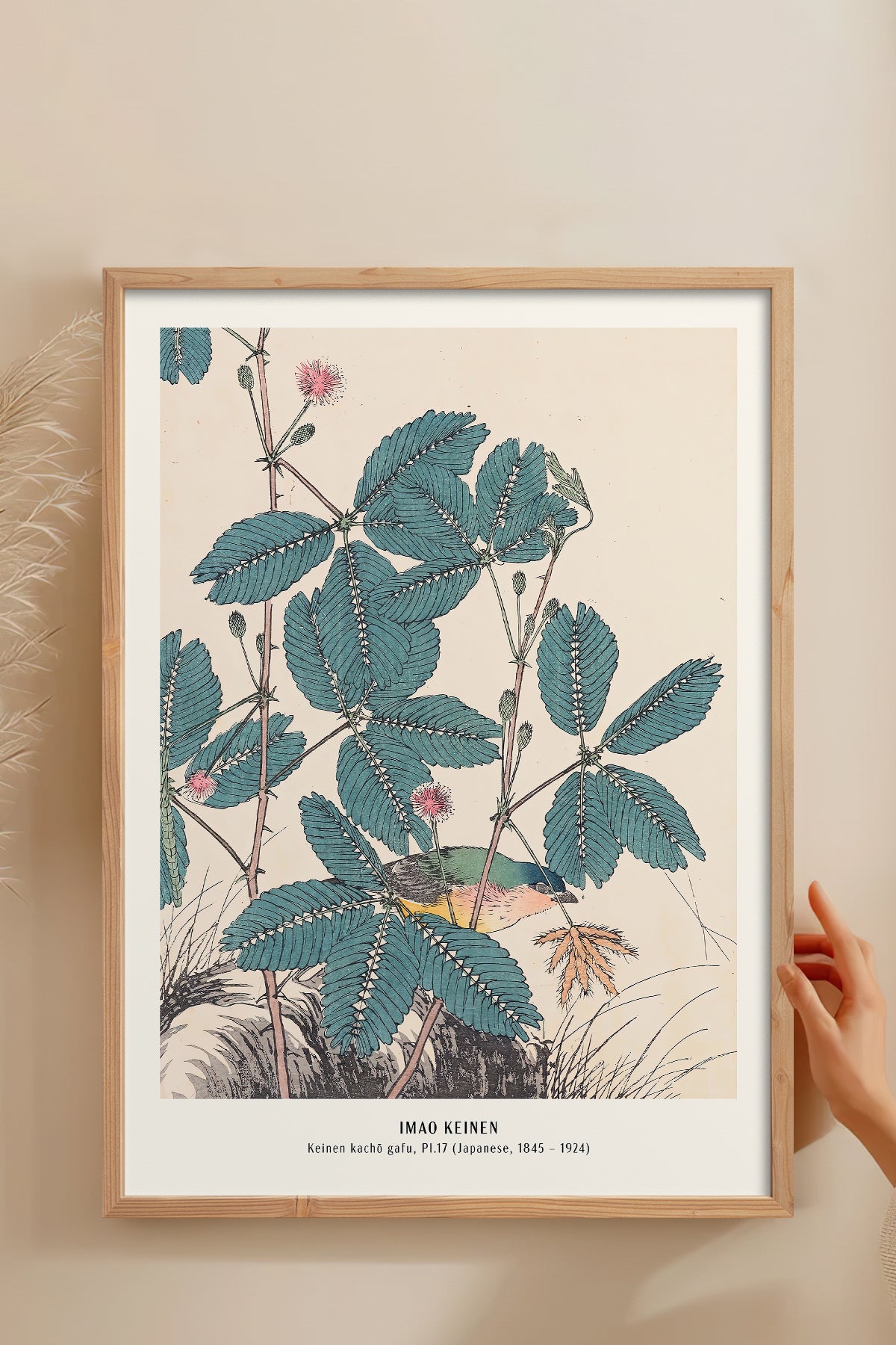 HOMEPACK Ahşap Çerçeveli Tablo Çerçeveli Poster Sanatsal Modern Duvar Dekoru JPN-019