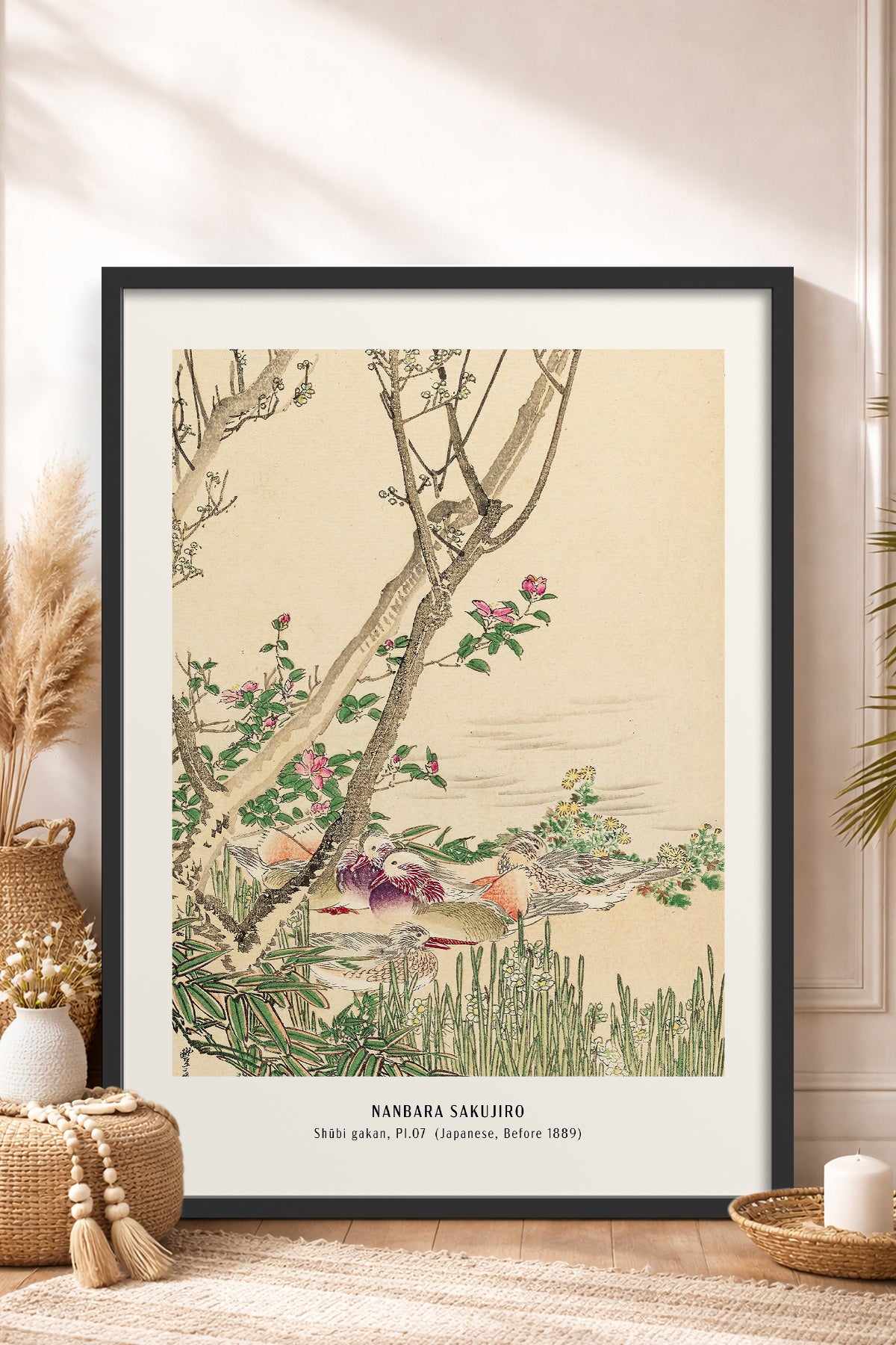 HOMEPACK Ahşap Çerçeveli Tablo Çerçeveli Poster Sanatsal Modern Duvar Dekoru JPN-02