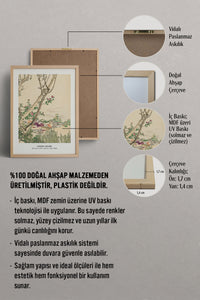 HOMEPACK Ahşap Çerçeveli Tablo Çerçeveli Poster Sanatsal Modern Duvar Dekoru JPN-02