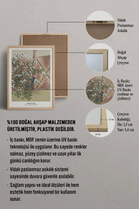 HOMEPACK Ahşap Çerçeveli Tablo Çerçeveli Poster Sanatsal Modern Duvar Dekoru JPN-026