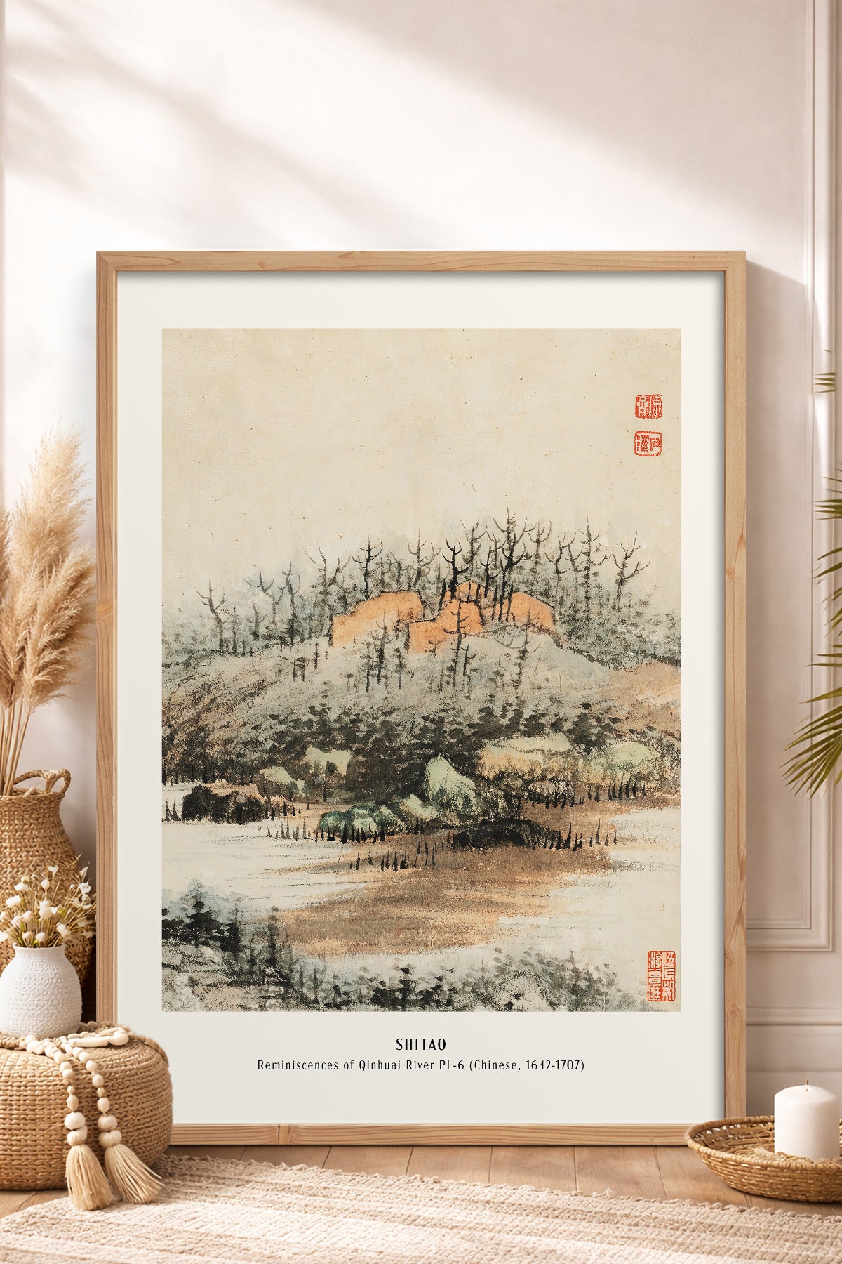 HOMEPACK Ahşap Çerçeveli Tablo Çerçeveli Poster Sanatsal Modern Duvar Dekoru JPN-03