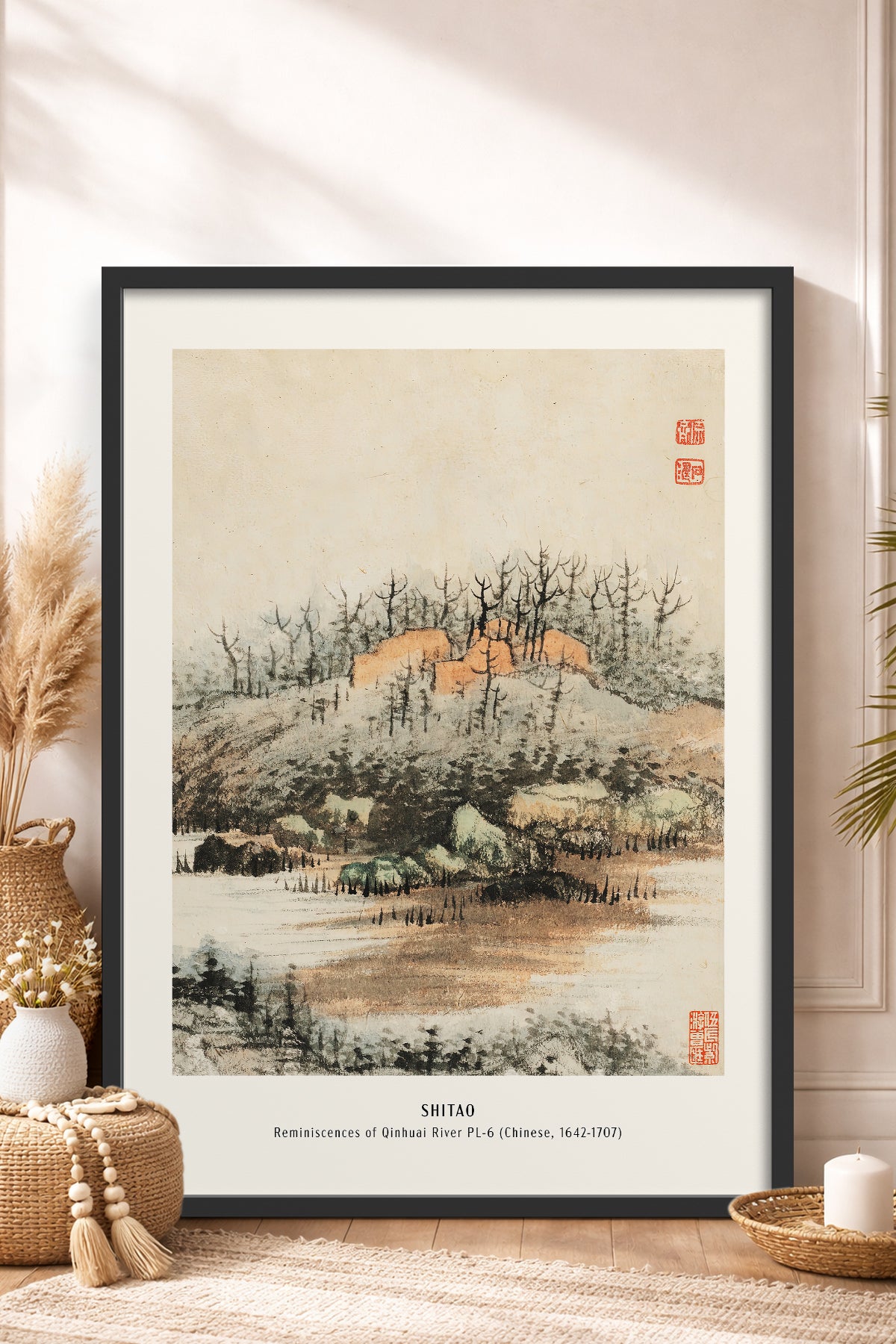 HOMEPACK Ahşap Çerçeveli Tablo Çerçeveli Poster Sanatsal Modern Duvar Dekoru JPN-03