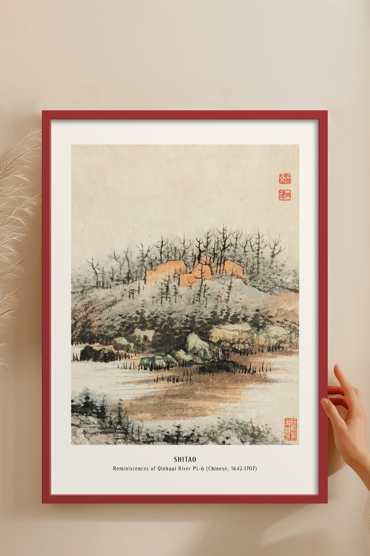 HOMEPACK Ahşap Çerçeveli Tablo Çerçeveli Poster Sanatsal Modern Duvar Dekoru JPN-03
