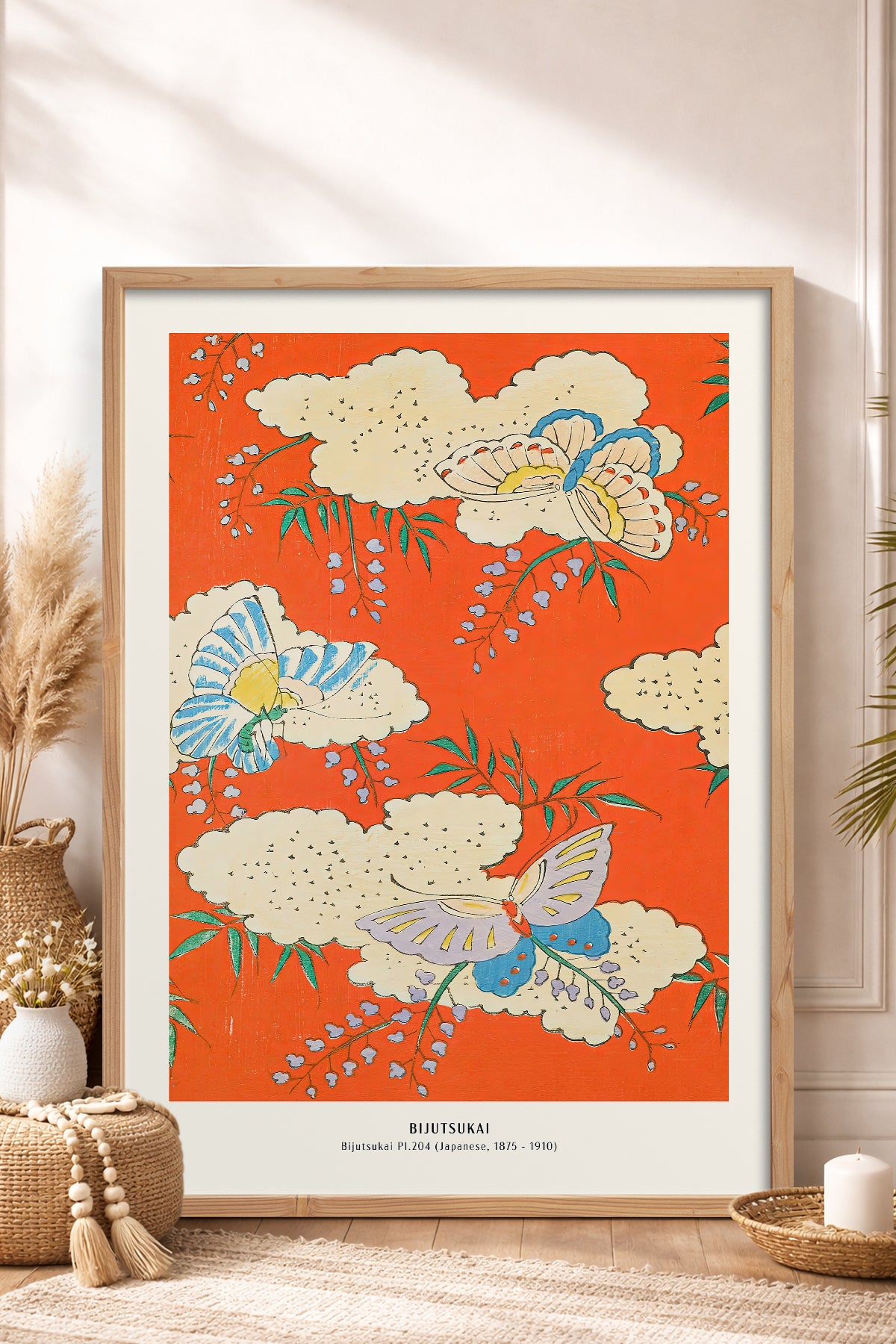 HOMEPACK Ahşap Çerçeveli Tablo Çerçeveli Poster Sanatsal Modern Duvar Dekoru JPN-032