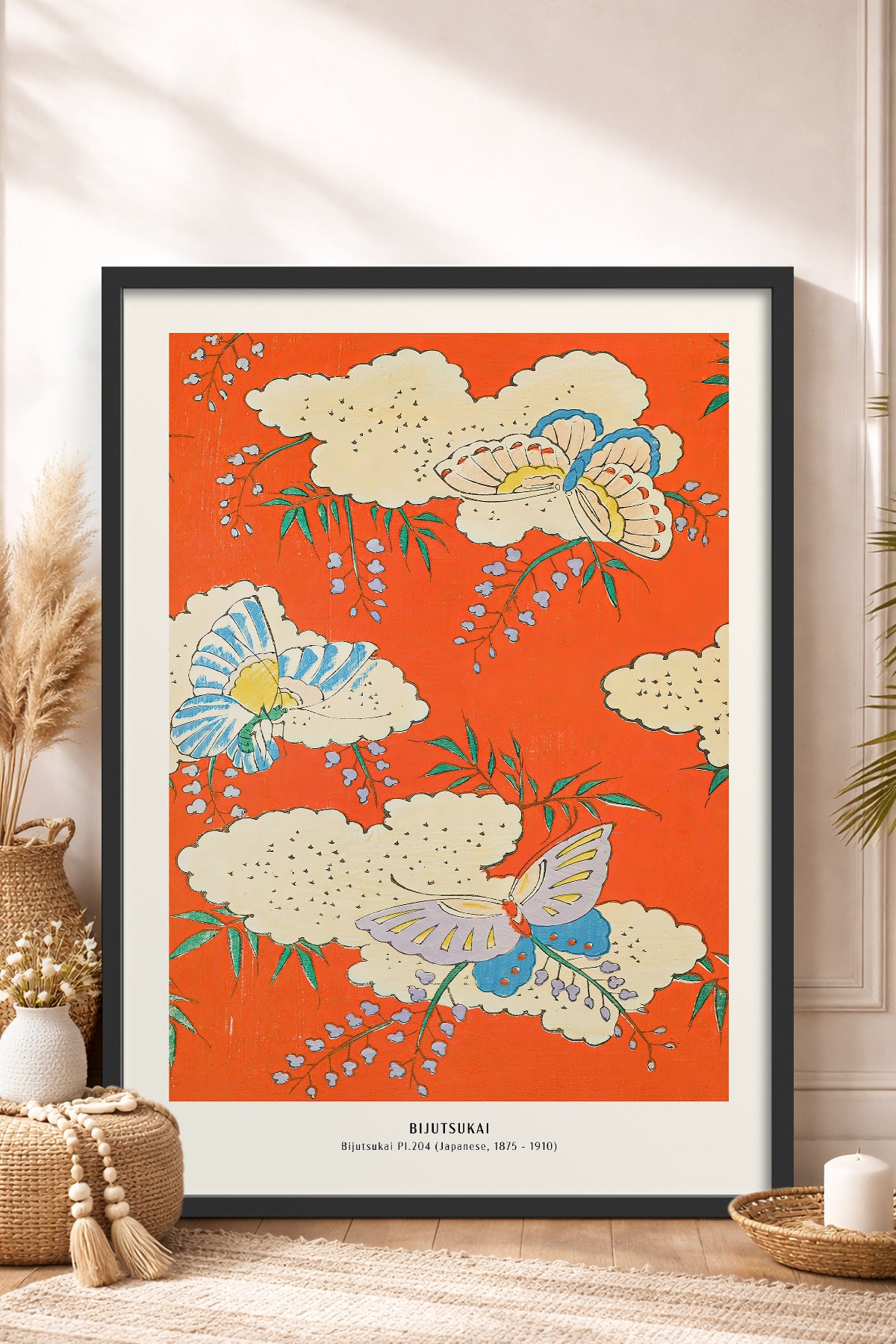 HOMEPACK Ahşap Çerçeveli Tablo Çerçeveli Poster Sanatsal Modern Duvar Dekoru JPN-032
