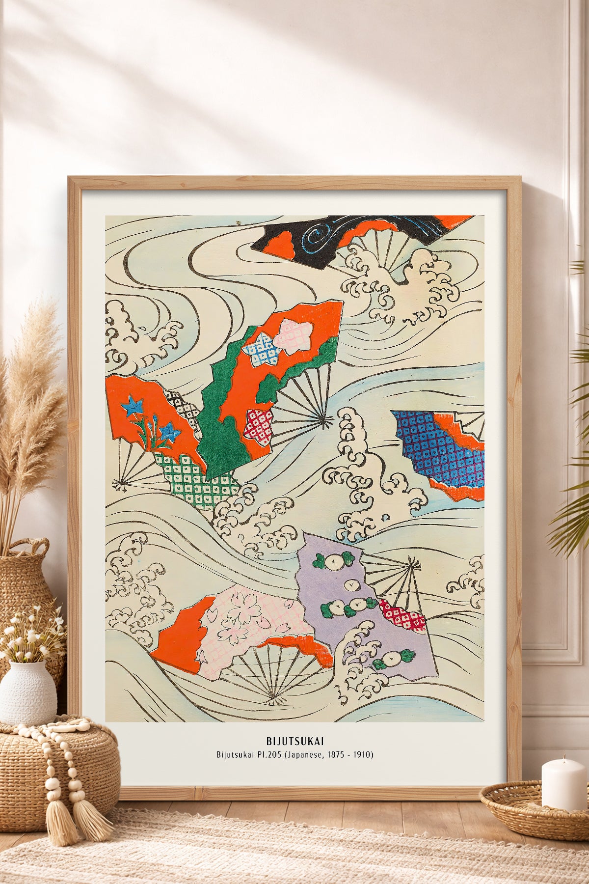HOMEPACK Ahşap Çerçeveli Tablo Çerçeveli Poster Sanatsal Modern Duvar Dekoru JPN-033