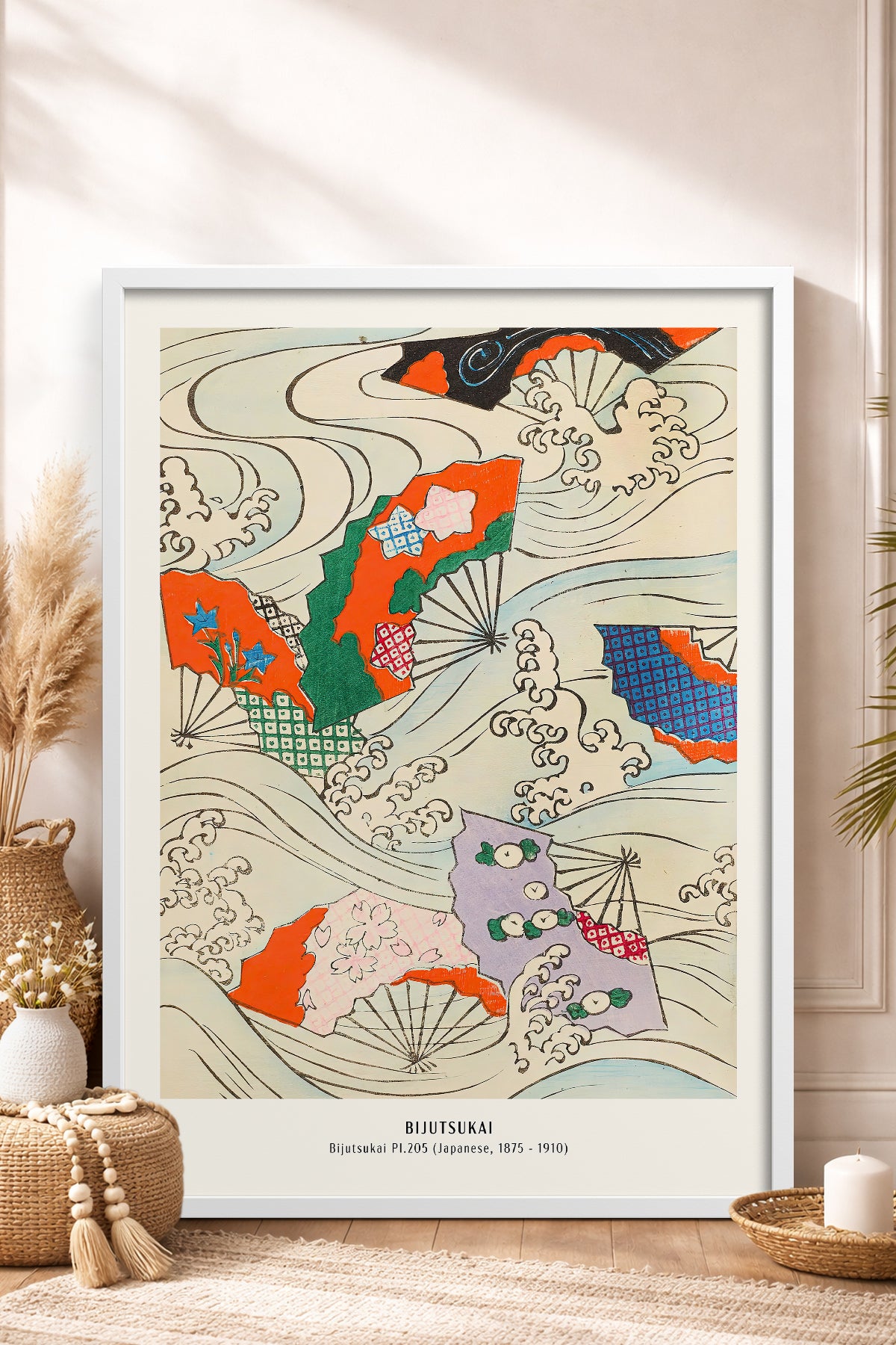 HOMEPACK Ahşap Çerçeveli Tablo Çerçeveli Poster Sanatsal Modern Duvar Dekoru JPN-033