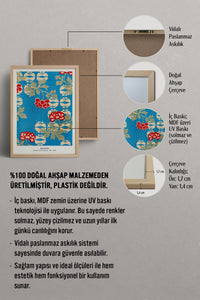 HOMEPACK Ahşap Çerçeveli Tablo Çerçeveli Poster Sanatsal Modern Duvar Dekoru JPN-038