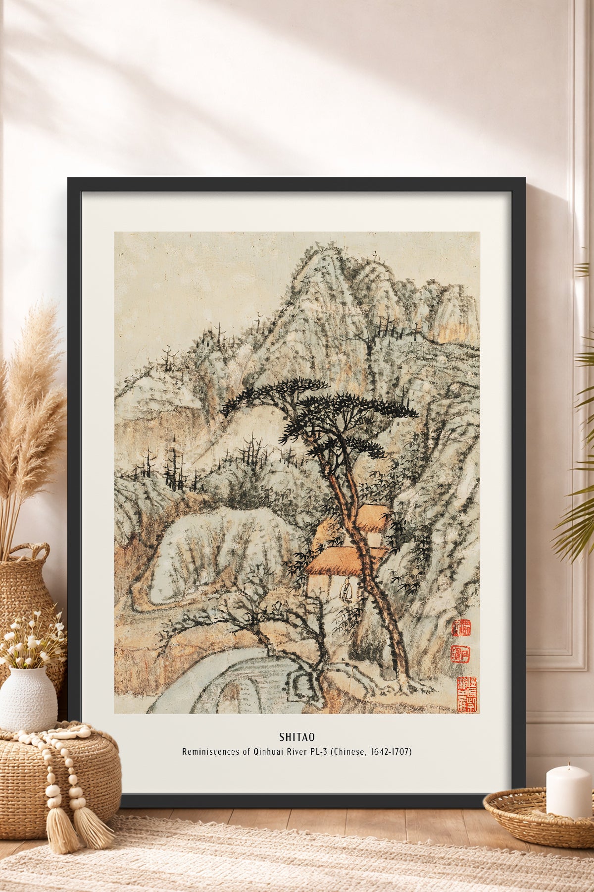 HOMEPACK Ahşap Çerçeveli Tablo Çerçeveli Poster Sanatsal Modern Duvar Dekoru JPN-04