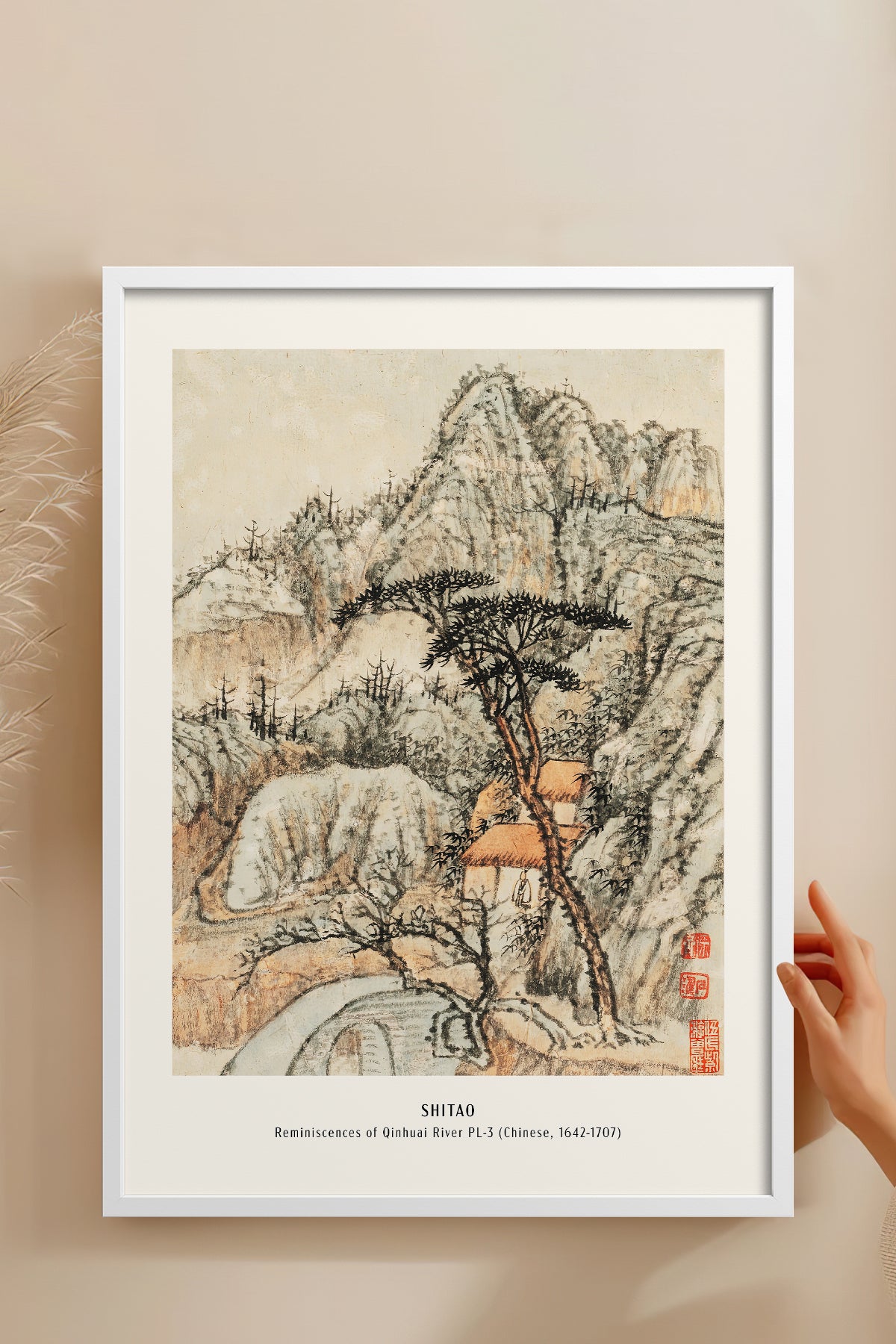 HOMEPACK Ahşap Çerçeveli Tablo Çerçeveli Poster Sanatsal Modern Duvar Dekoru JPN-04