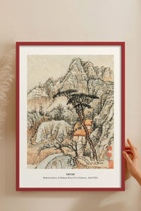 HOMEPACK Ahşap Çerçeveli Tablo Çerçeveli Poster Sanatsal Modern Duvar Dekoru JPN-04