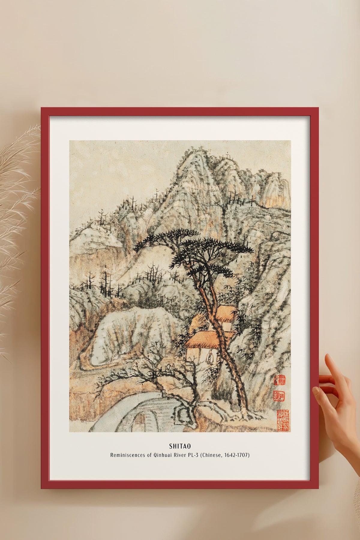 HOMEPACK Ahşap Çerçeveli Tablo Çerçeveli Poster Sanatsal Modern Duvar Dekoru JPN-04